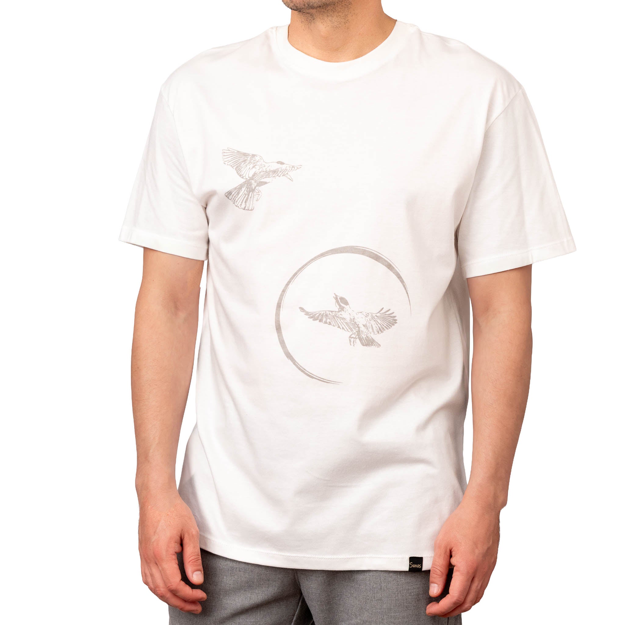 Remera Benteveo crudo Sunas diseño minimalista